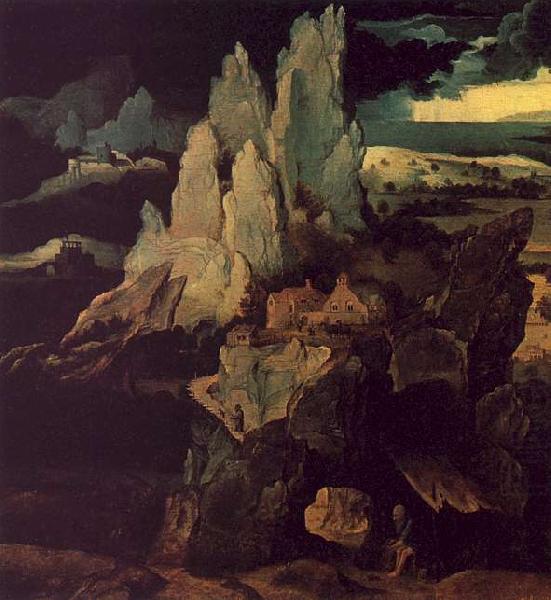 Saint Jerome in a Rocky Landscape, Joachim Patenier